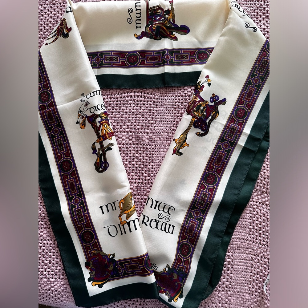 Patrick Francis Book of Kells Long Signature Scarf Women's OS Celtic Latin Irish